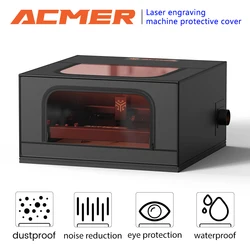 ACMER R10 Laser Engraver Machine Enclosure Fireproof Dust-proof Smoke ExhaustEye Protection Vent CNC Large Size Protective Cover