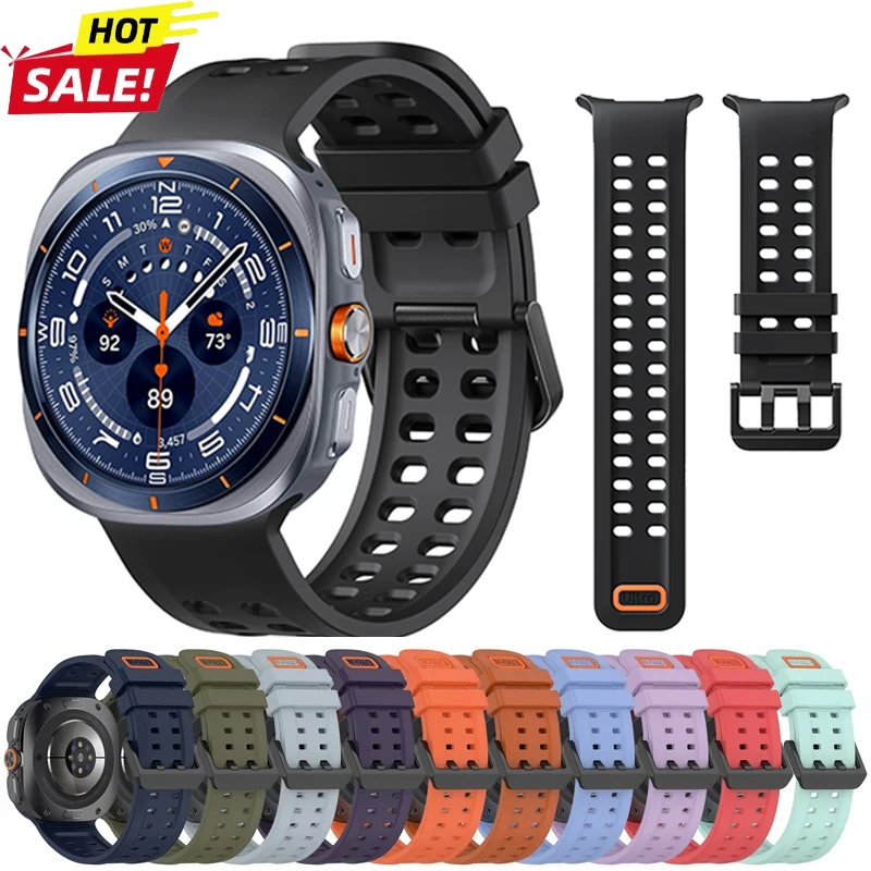 Silikon-Sportarmband für Samsung Galaxy Watch Ultra2 47mm 2026 Armband für Galaxy Watch Ultra 2/1 47mm
