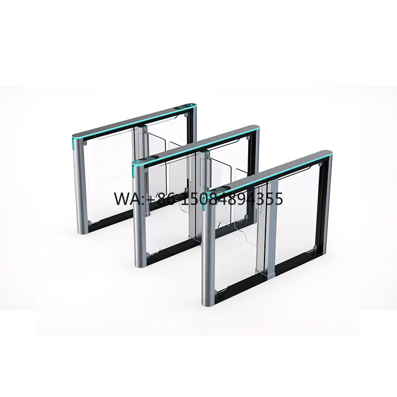 

All-In-One Speed Gate Pedestrian Access Control System Face Recognition Visitor Turnstiles for Office Building & Exhibition Hall