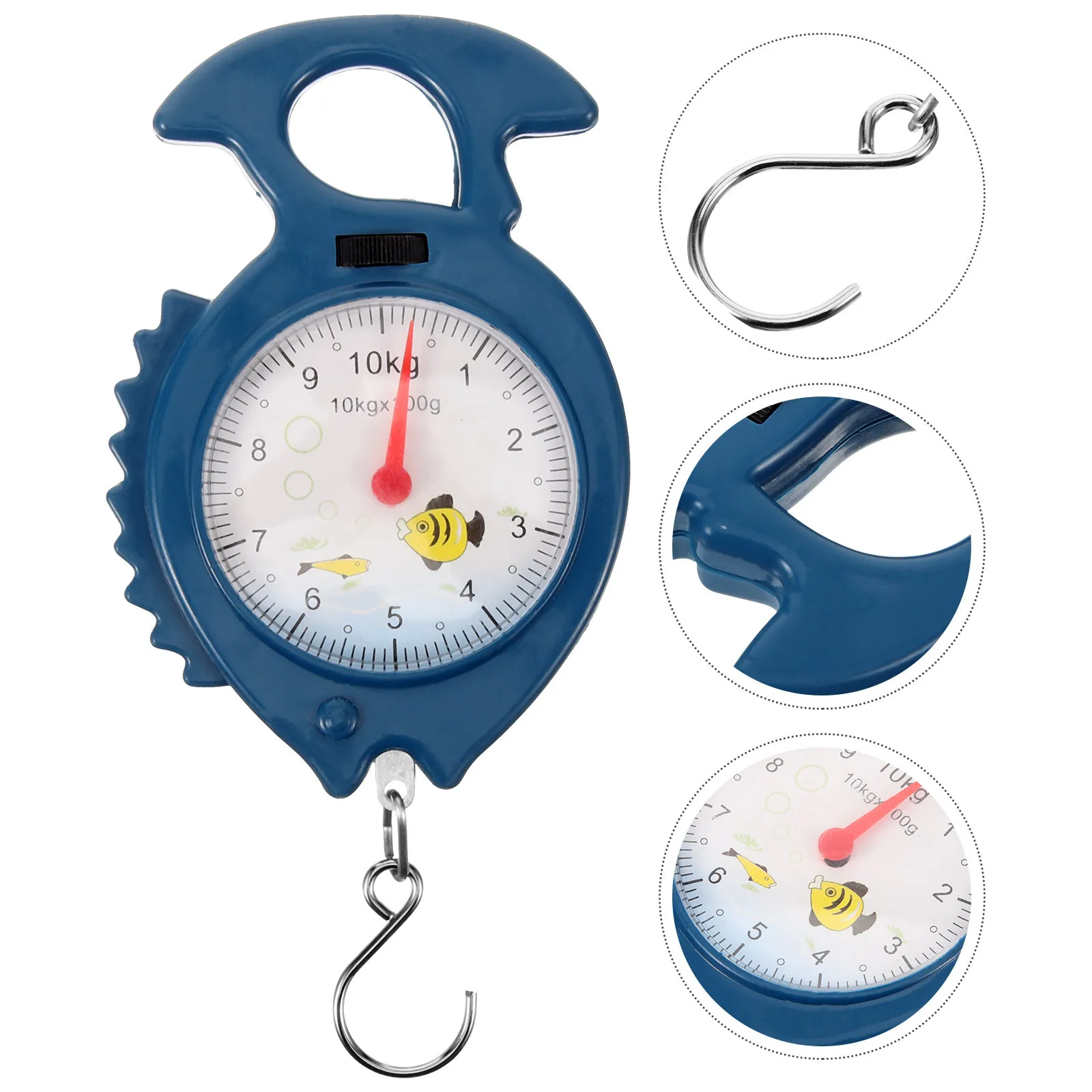 

Fish Shape Portable Hanging Scale 10Kg Lightweight Spring Structure Compact Travel Luggage Weight Small Handheld Scale