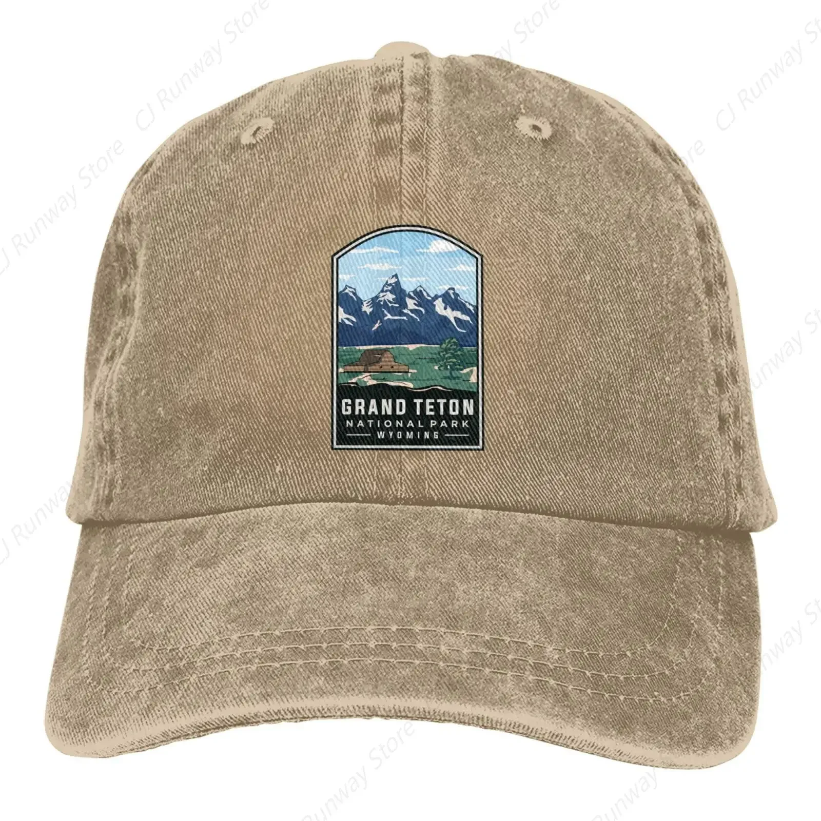 Ball Cap Hiking Funny Caps for Mens Grand Teton National Park Athletic Hat