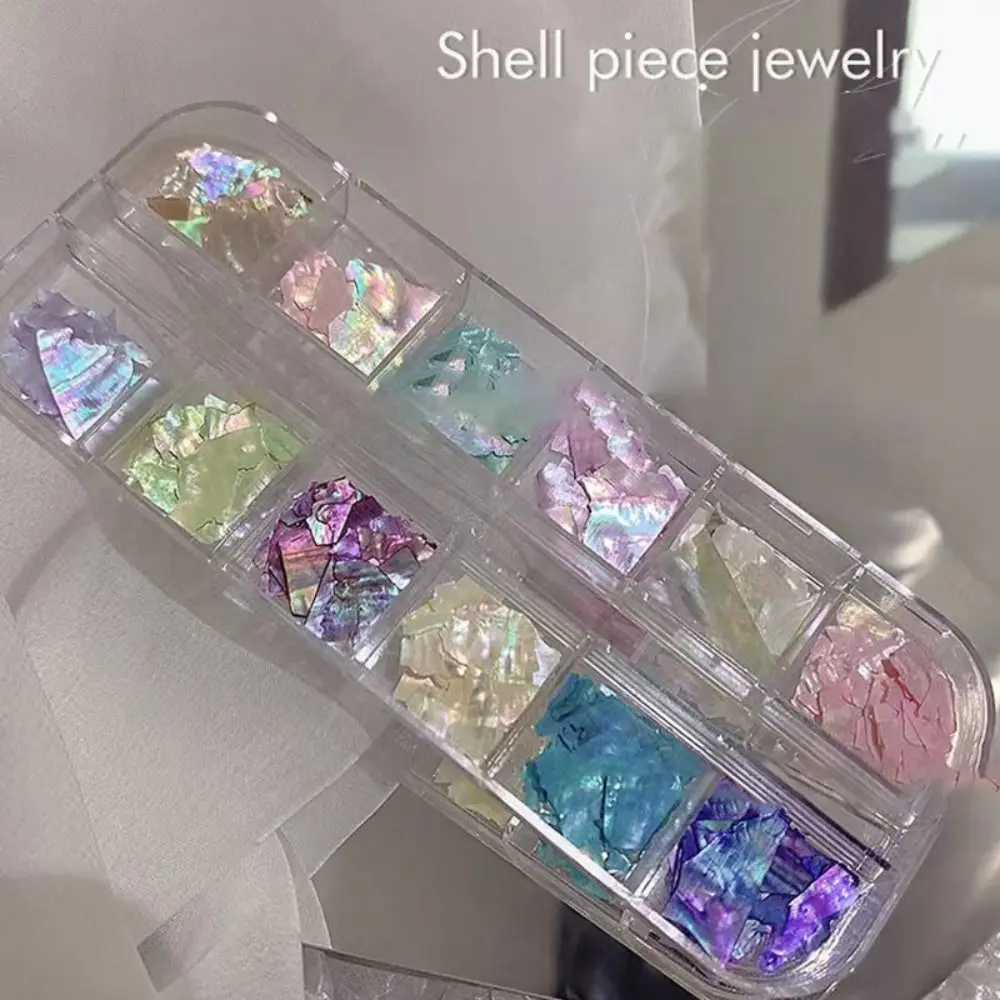 Shell Fragments Nail Decoration Irregular Auroras Nail Art Decoration Handmade High Gloss Nail Art Charms DIY Manicure
