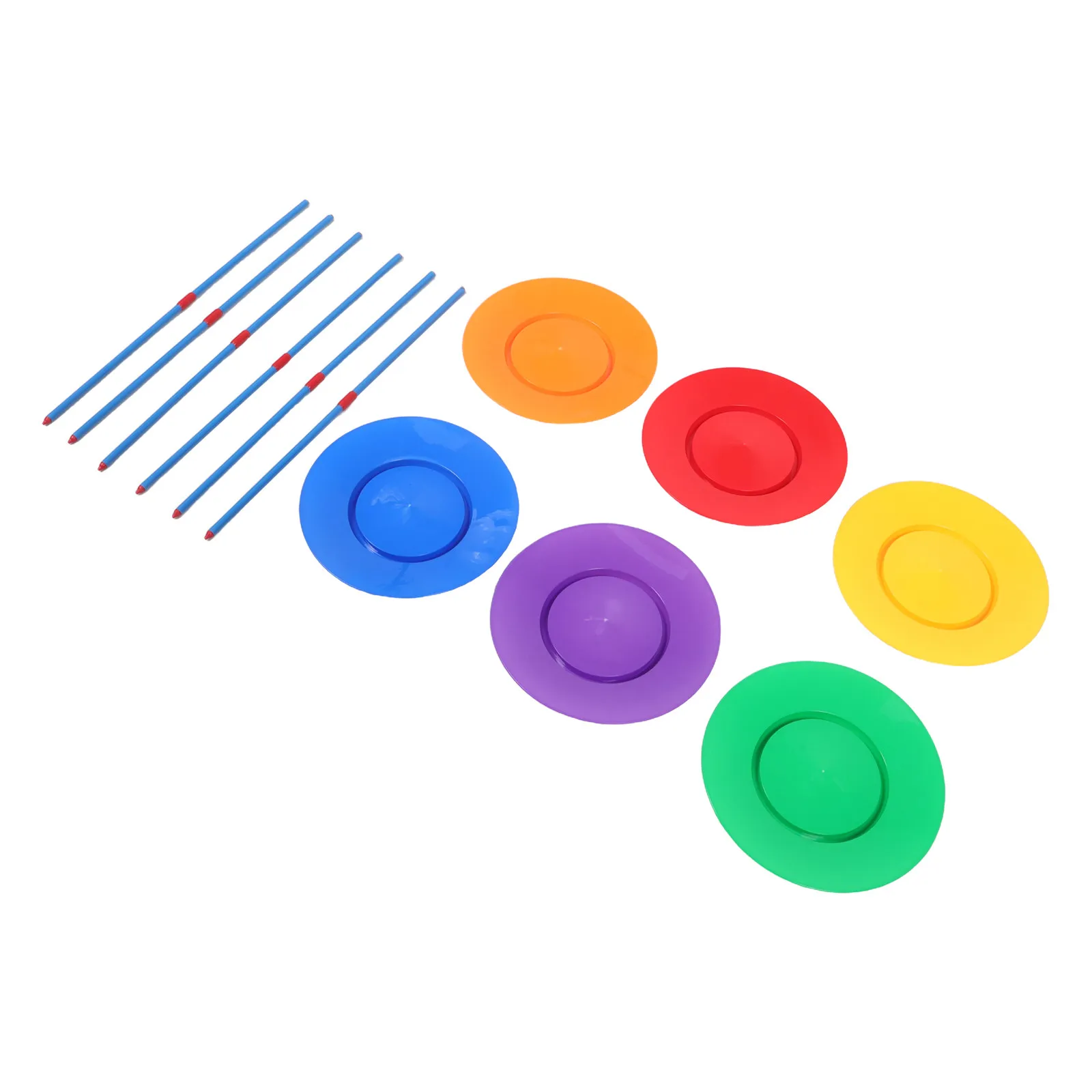 

Набор для циркового жонглирования: вращающиеся пластины и палочки для начинающих, тренировочное оборудование для детей, игра на координацию рук и глаз, для улицы и дома