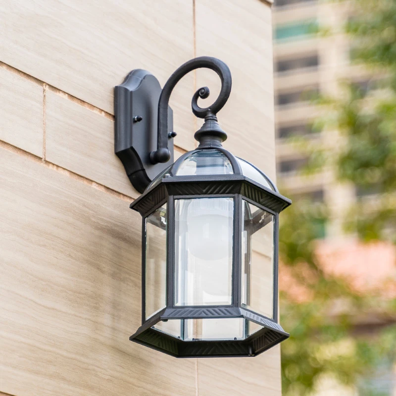 Outdoor Wall Light Waterproof Corridor Aisle Balcony Light Outdoor Simple Retro Gate Terrace Exterior Wall Light
