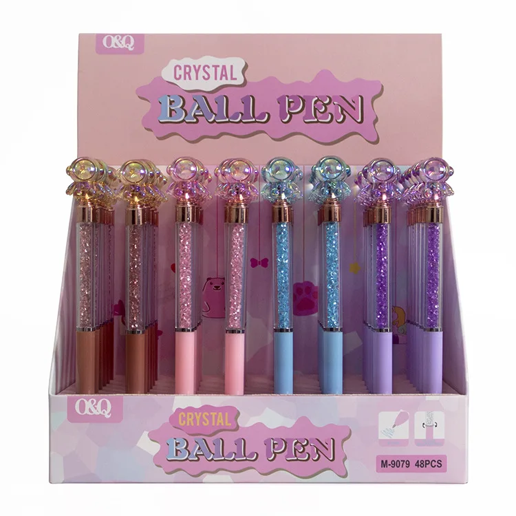 

48 шт., креативная шариковая ручка с кристаллами и гальваническим покрытием, трансграничная оптовая продажа, алмазная УФ-астронавт, милая ручка для подписи