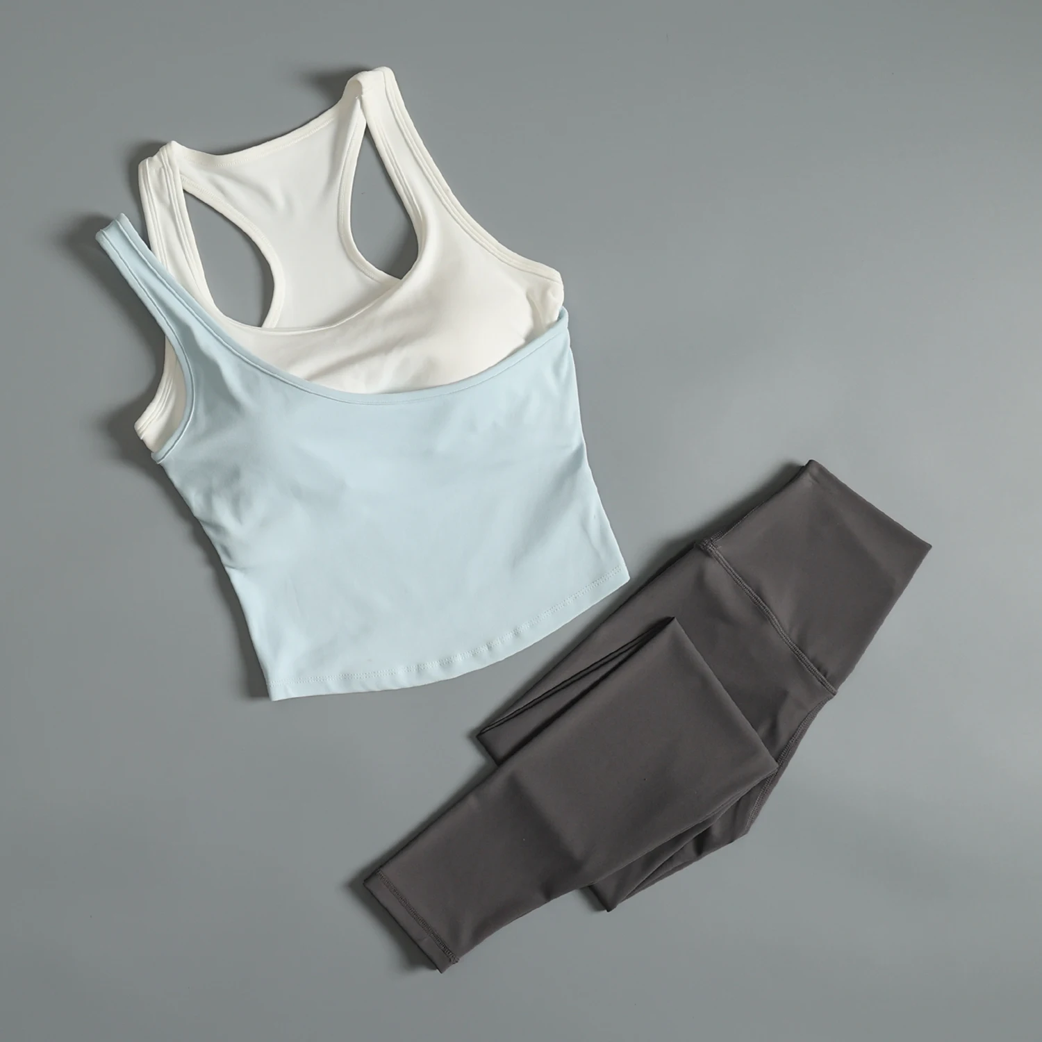 Sports and fitness suits for women in summer slim yoga suit vest internet celebrity beautiful running training quick drying