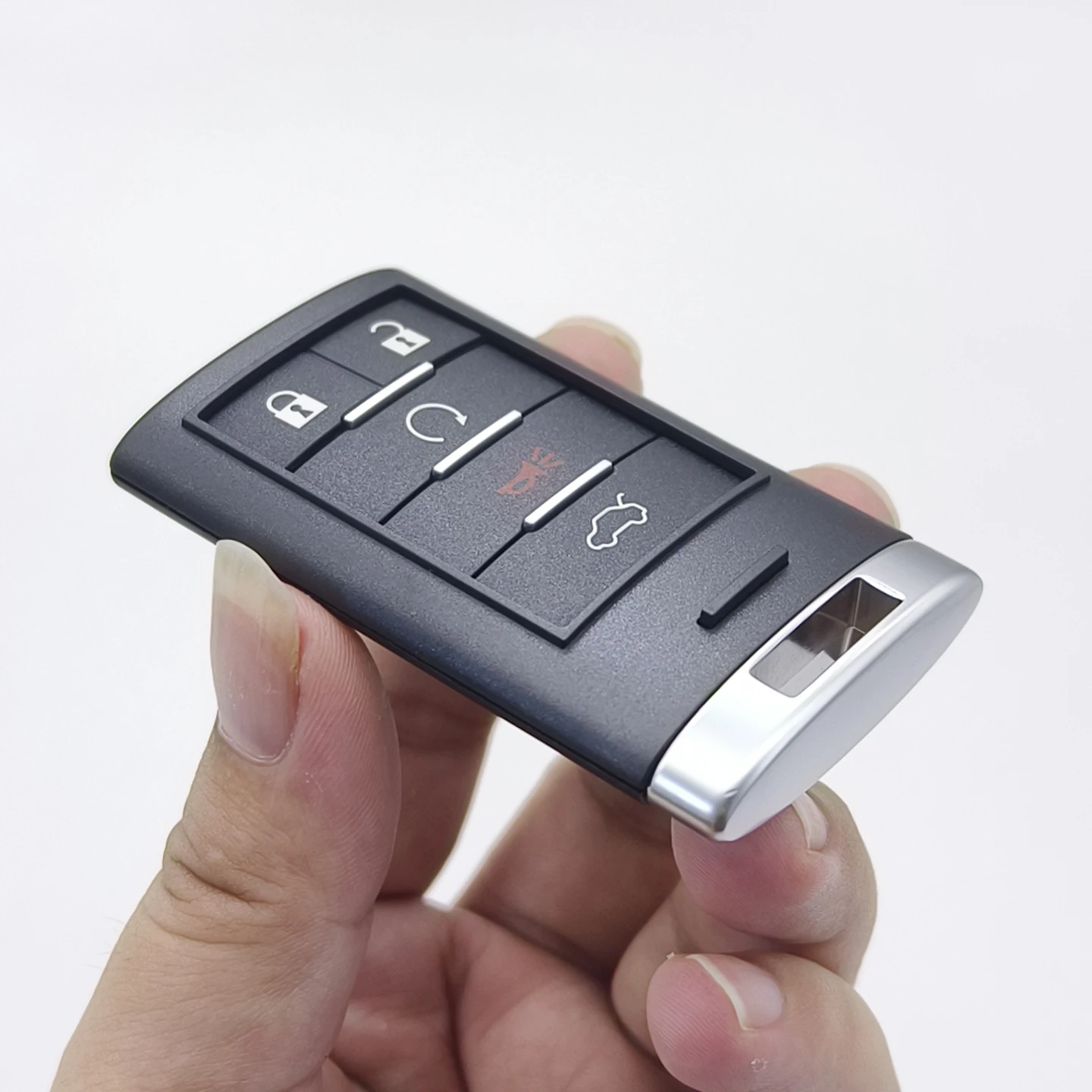 Cocolockey 5 Knop Slimme Afstandsbediening Sleutel Shell voor Cadillac STS CTS 2008 2009 2010 Auto Keyless Enter Sleutels Fob Behuizing B111 Ongesneden 2 stuks