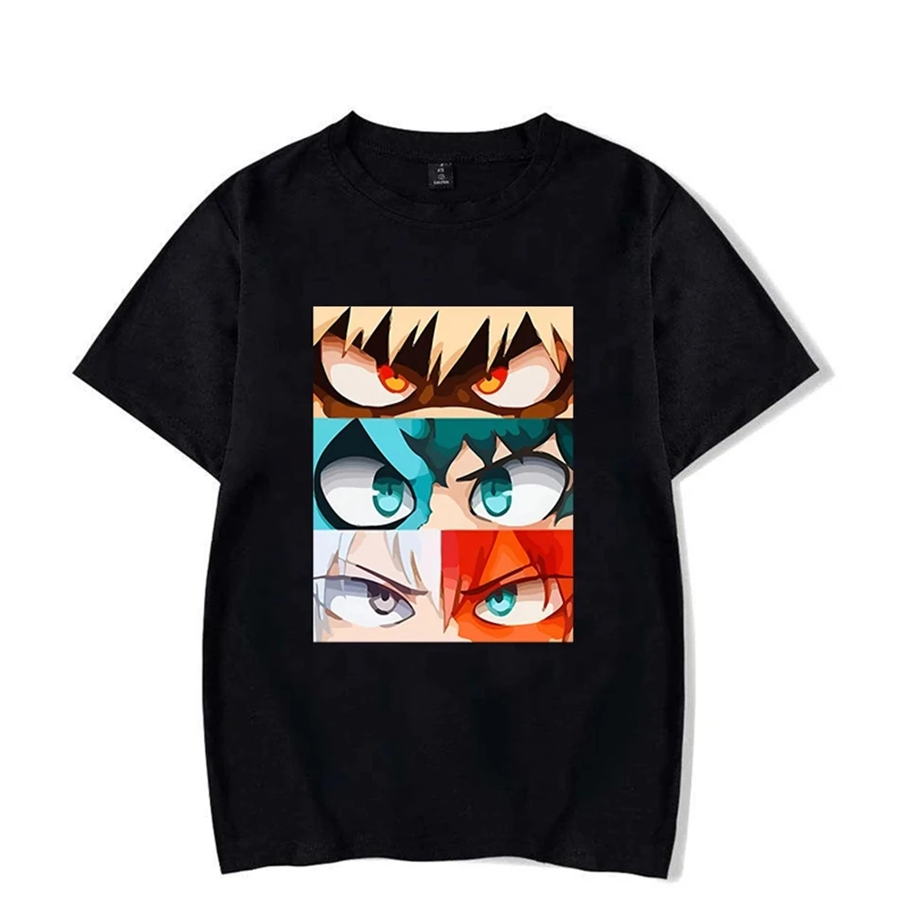 

CX Hot Deku Bakugou Katsuki Todoroki Shoto Printed T-shirts for Women Men Summer Tee Shirt Anime Casual Short Sleeve Tops