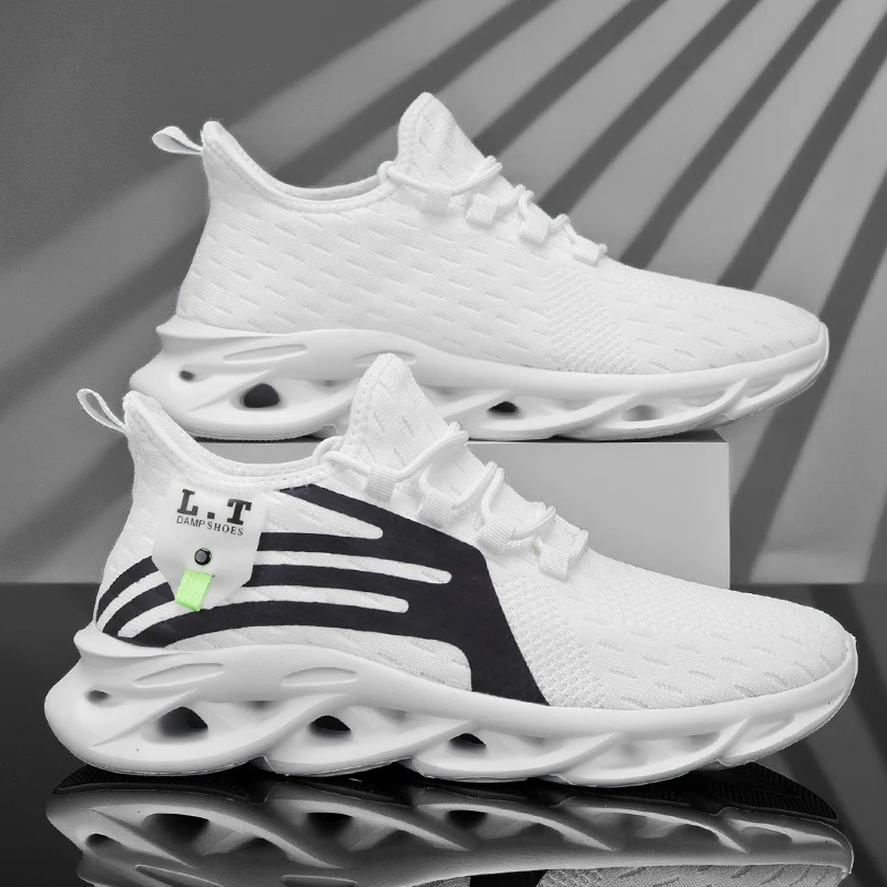 

ELUVA Mens Casual Sneakers Breathable Mesh Lightweight Running Shoes Non Slip Comfortable Walking Workout for Men Running Shoes