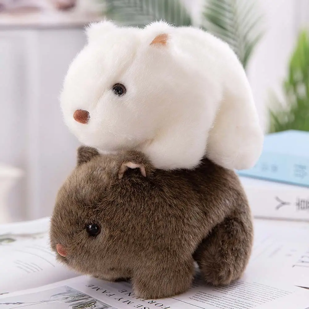 Fuzzy Animal Pet Peluche Little Hamster Home Decoration Plush Animal Toy Hamster Plush Doll Stuffed Toys Hamster Plush Toys