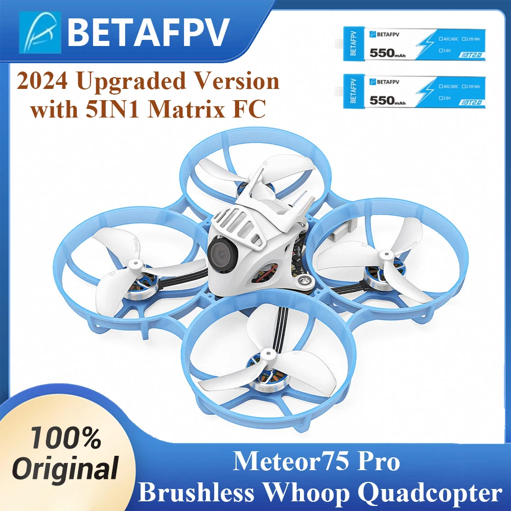 BETAFPV Meteor75 Pro 2024 Brushless Whoop Quadcopter 매트릭스 1S 5IN1 비행 컨트롤러 ELRS 2.4G 레이싱 드론 RC 비행기