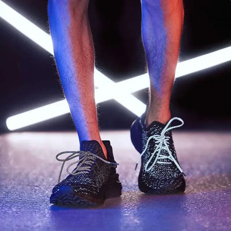 Xiaomi Mijia أحذية رياضية 4 نسخة مطورة 2025 جديد الرجال موضة تنفس امتصاص الصدمات الرياضة تحلق المنسوجة احذية الجري الذكور