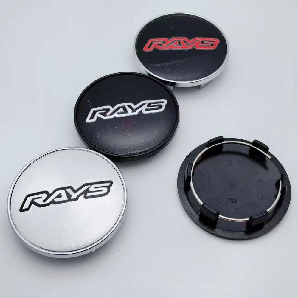 

Комплект из 4 шт. (69 мм/56 мм) колпачков для центра диска с логотипом Rays, заглушки для колесных дисков, пылезащитные колпачки для ступиц, замена автомобильных аксессуаров
