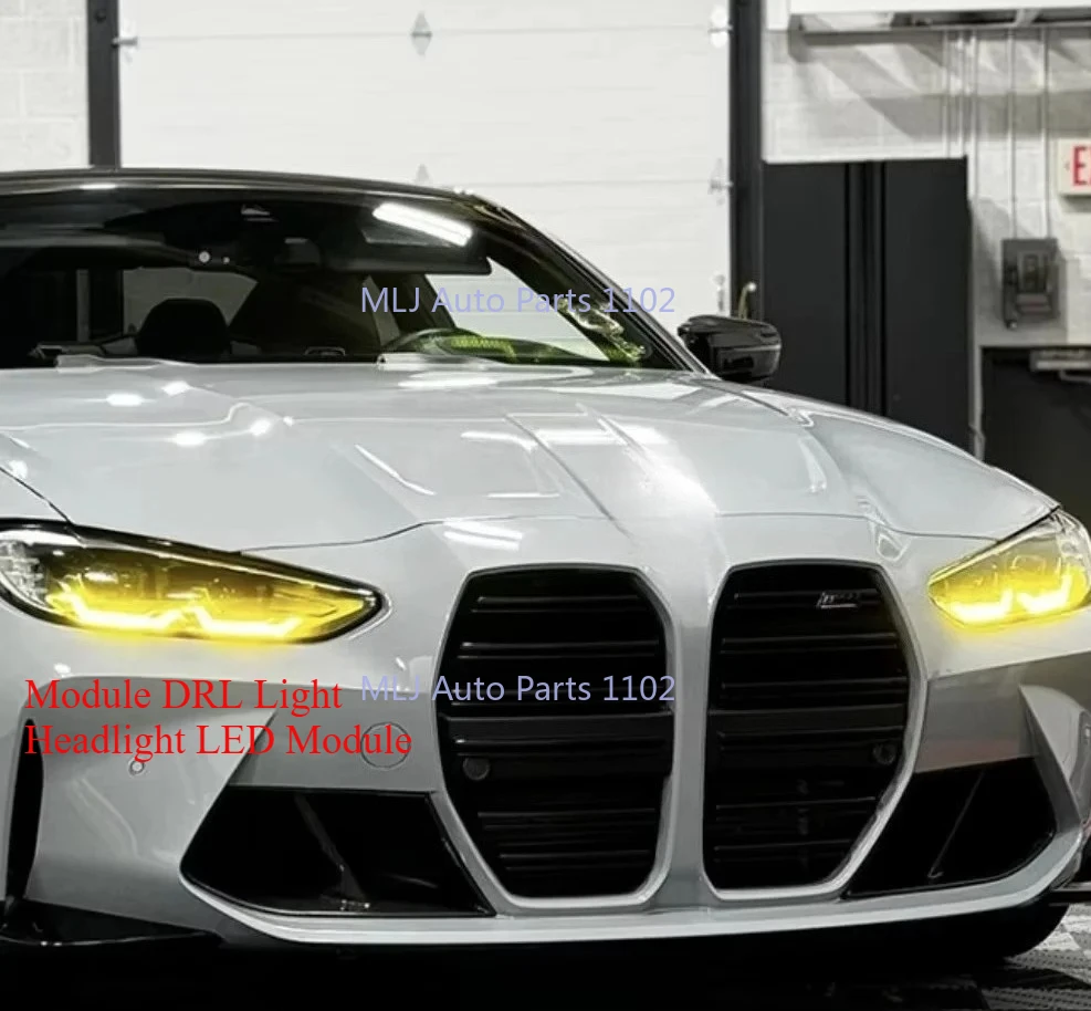 

NEW Headlight LED Module Lemon Yellow Color For LED Headlight For BMW M3 G80 M4 G82 G83 G22 G23 2021 - 2024 Module DRL Light