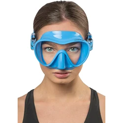 Cressi Kids Dving Mask F1 Small Snorkeling Swimming for Boys Girls Single Lens