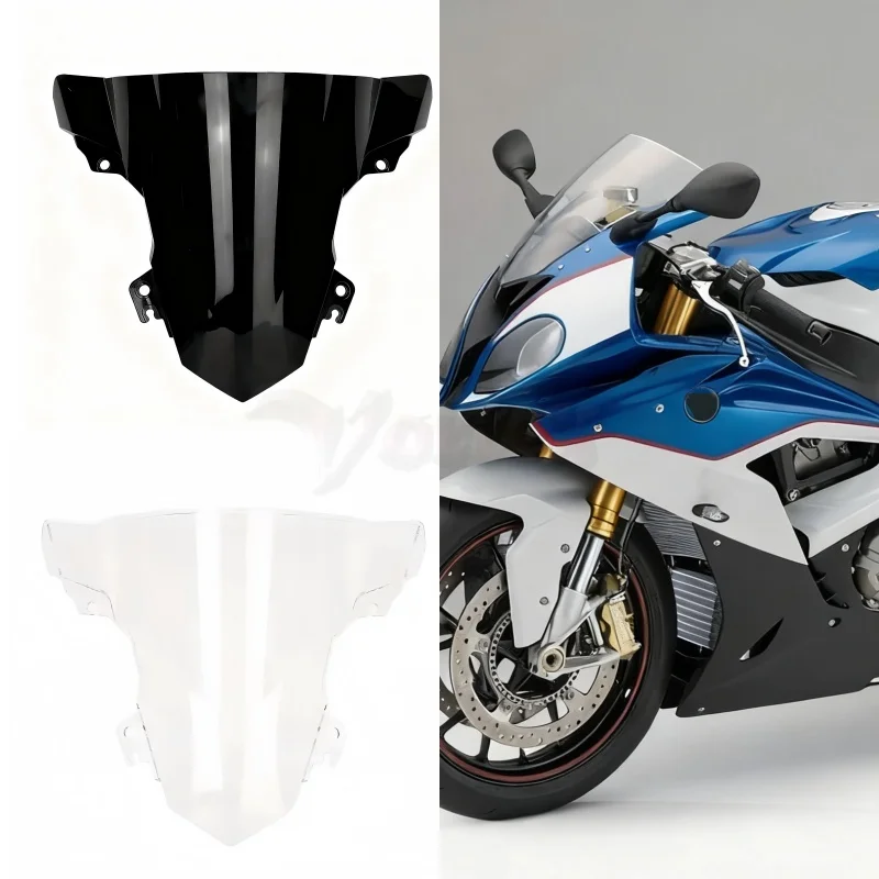 

Motorcycle Windscreen Screen Wind Deflectors Double Bubble Windshield Accessories For BMW S1000RR 2015 2016 2017 2018