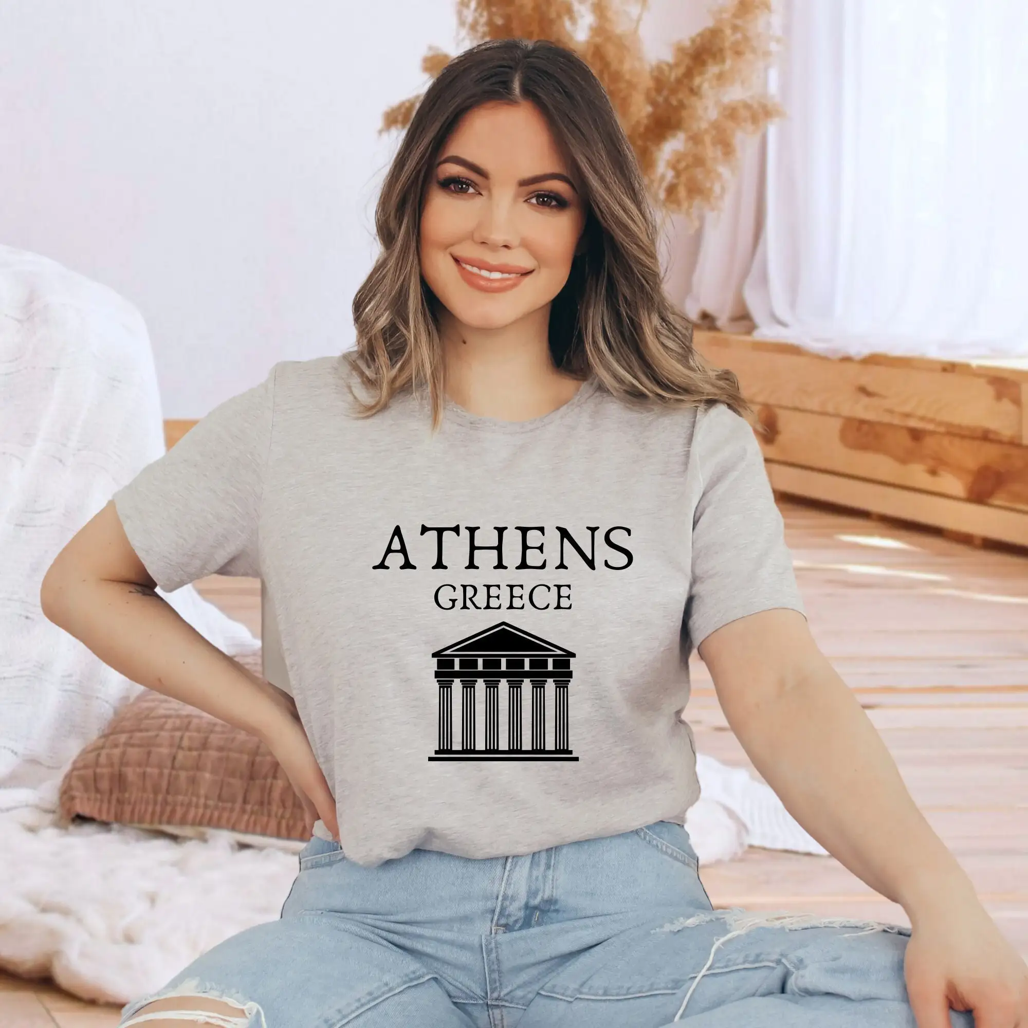 

Athens Greece T Shirt Acropolis Of Europe Travel Trip Vacation Souvenir
