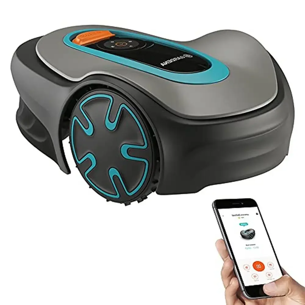 Automatic Robotic Lawn Mower Bluetooth Control Safe Installation Eco-friendly Silent Cut Height Adjust