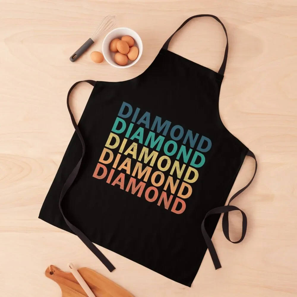 

Diamond Name T Shirt - Diamond Vintage Retro Diamond Name Gift Item Tee Apron Kitchen accessories men with personal logo Apron