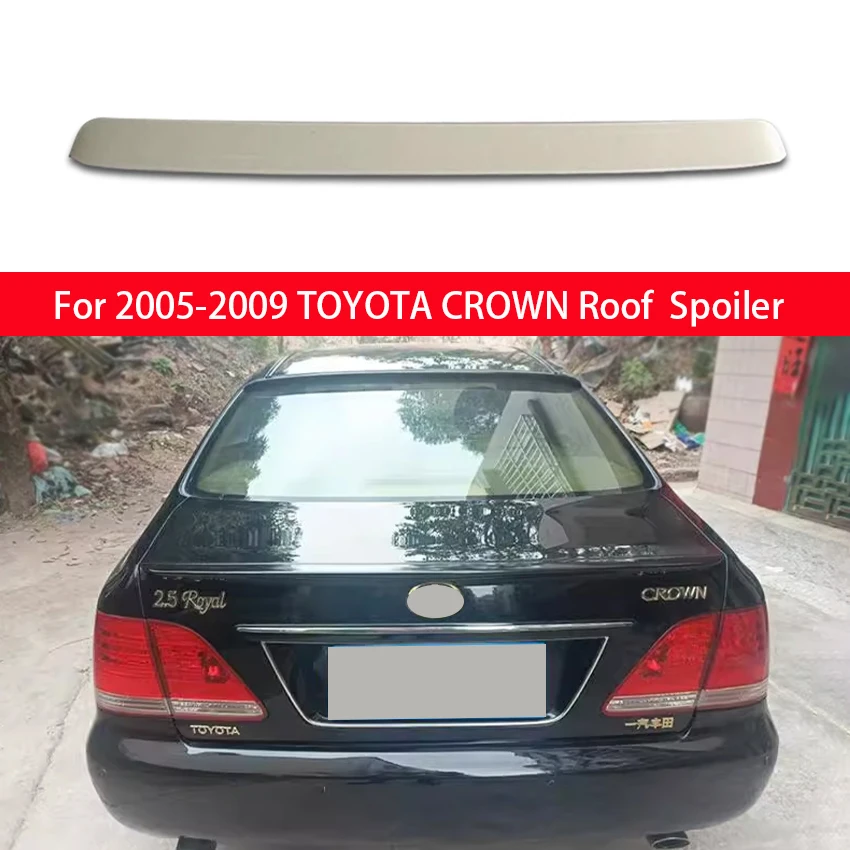 

For TOYOTA CROWN Rear Window Roof Spoiler Wings Black Carbon Tuning Car Styling Accessories 2005 2006 2007 2008 2009