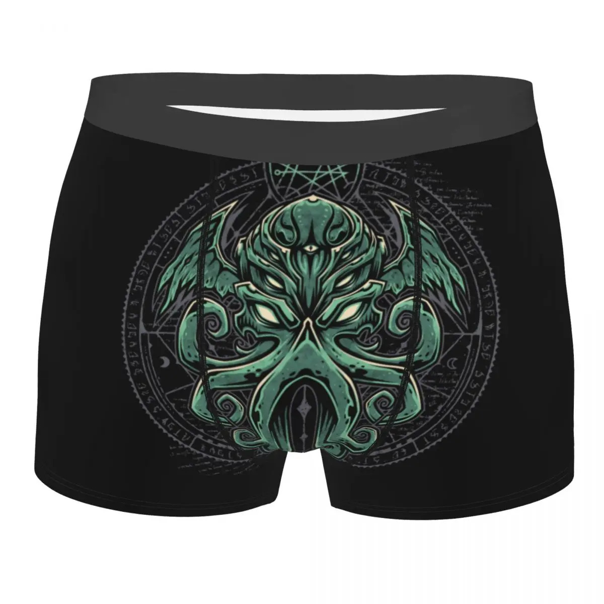 Custom Great Cthulhu Underwear Male Printed Horror Movie Lovecraft Boxer Briefs Shorts Panties Breathable Underpants