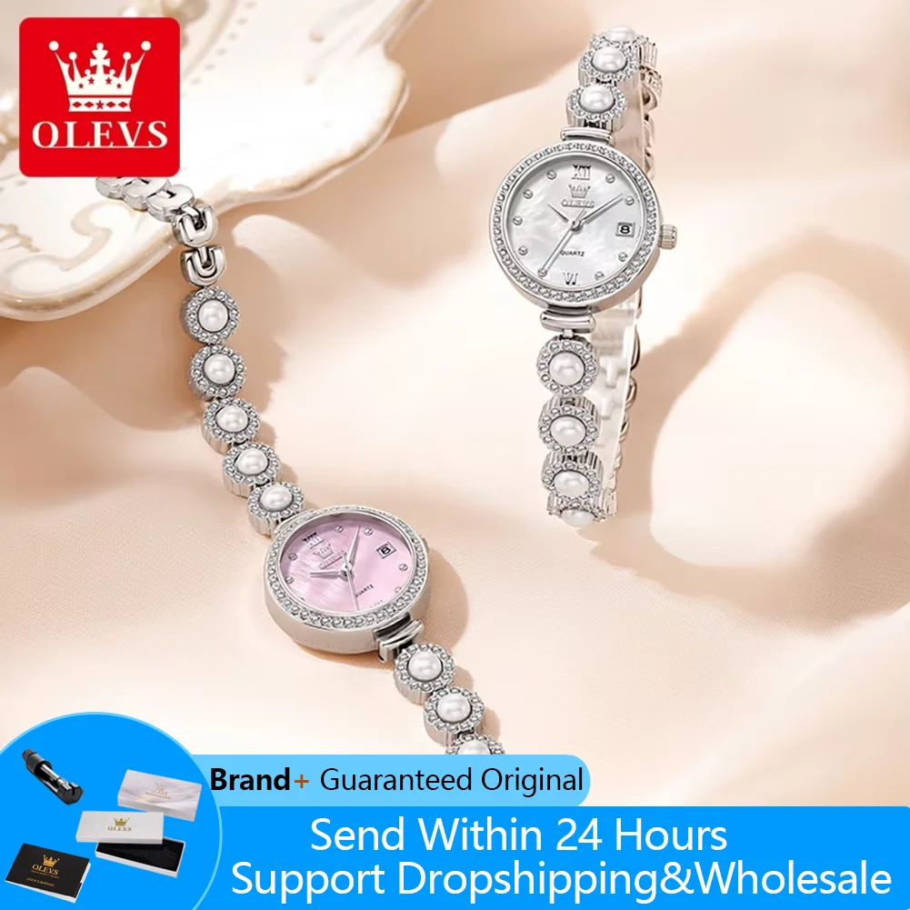 

OLEVS 5635 Quartz Watch For Women Fashion Luxury Calendar Elegant Ladies Watches Original Waterproof Woman Bracelet Wristwatches