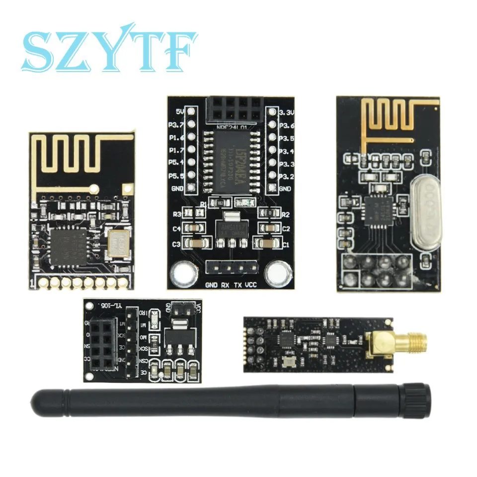 2.4G moduły bezprzewodowe 1100 metrów NRF24L01 + PA + LNA (z anteną)