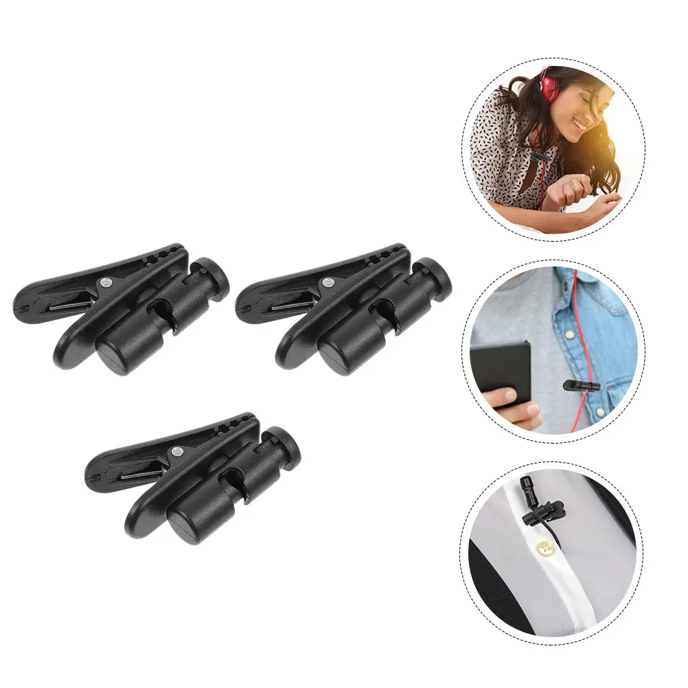 

3 Pcs Headphone Clip Cord Holder Durable ABS PC Material Indoor Outdoor Use Headset Earphone Cable Clips Accessories