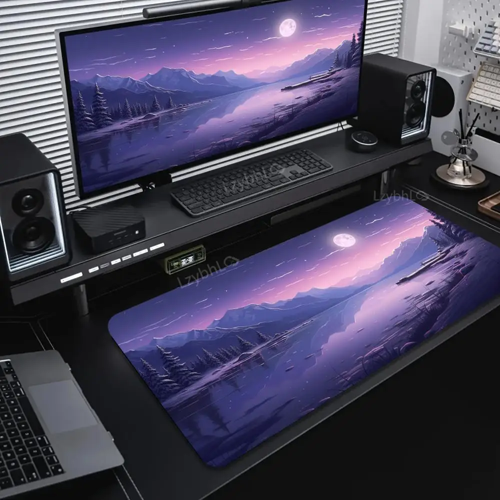 sunset landscape Mouse Pad Large Computer Office Game Table Mats XXL Rubber Anti-slip Gaming Keyboard Mousepads Long Desk Pads