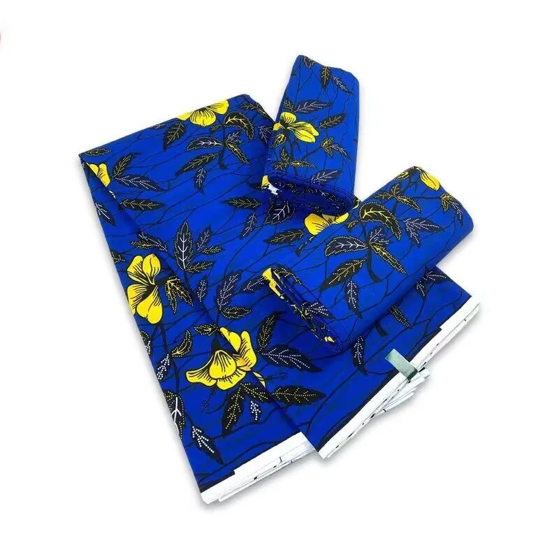 

African Ankara Wax Fabric Patchwork Retro Style Double Prints Warp Sewing Party Dress Craft DIY Africa Loincloth Polyester Tissu