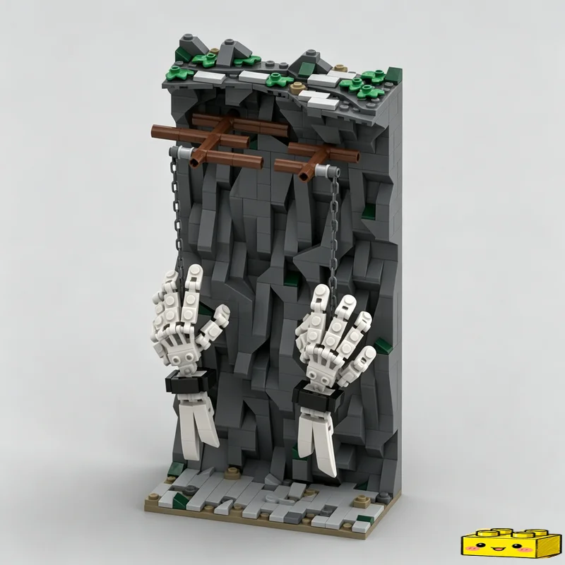 508Parts Left To Rot Art Installation MOC Model Custom Puzzle Architecture DIY Assembly Educational Toy Gift Collection Blocks
