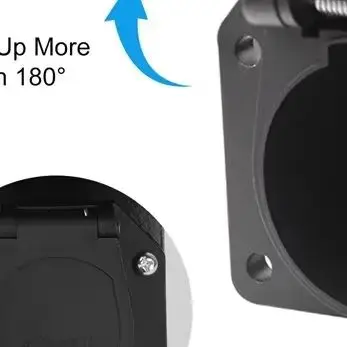 

7-контактный разъем для освещения прицепа на колесах, 7-контактный провод, адаптер для электрического прицепа, быстрый преобразователь с монтажным кронштейном