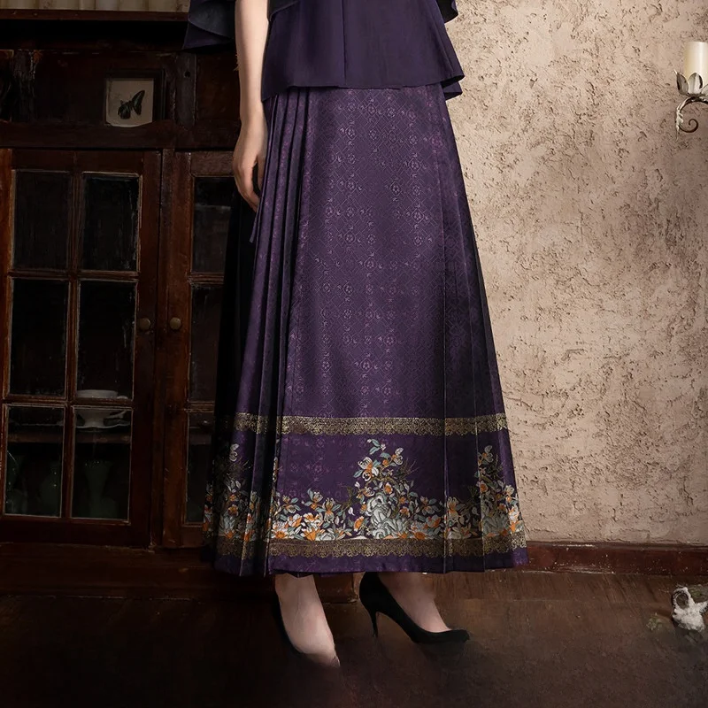 

Ele Embroidered Traditional Chinese Sle f Skirt Faionable Modern Retro Polyester Fiber Summer Collection 2024