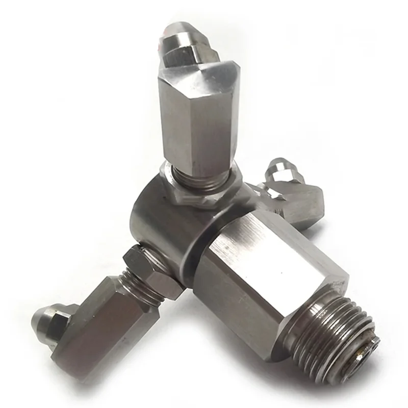 SEWS-4 Point External Screw Mouth 3 Head Rotary Car Washing Machine Conical Nozzle High Pressure Washer Accessories