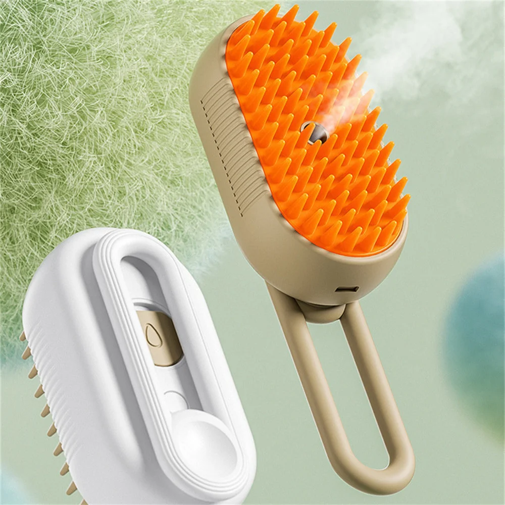 3 In1 Cat Steam Brush Grooming Comb Dog Comb Electric Spray Massage Comb Pet Pet Hair Removal Comb Cleaning Supplies