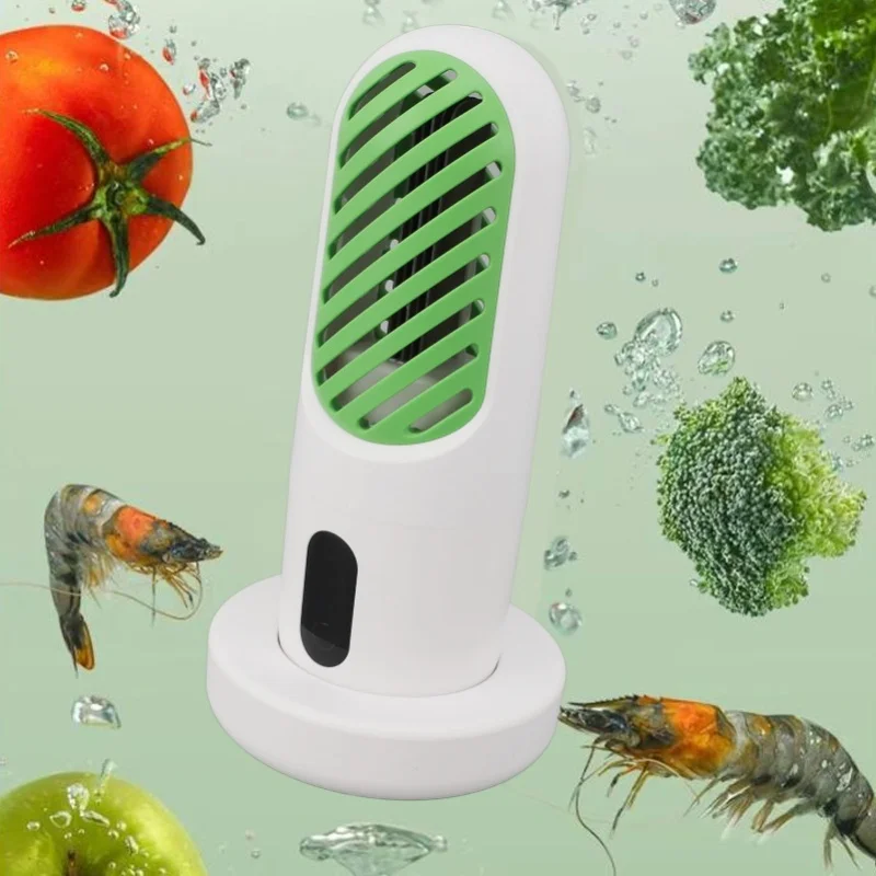 Fruit Vegetable Washing Machine IPX7 Waterproof Wireless USB Charging Base Portable Intelligent Control Food Purifier
