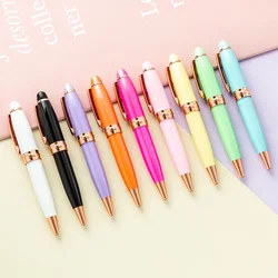 Mini stylo à bille portable avec tête de balle mignonne, stylo court coloré, école d'écriture et de peinture pour étudiants, papeterie Kawaii créative, 1.0mm