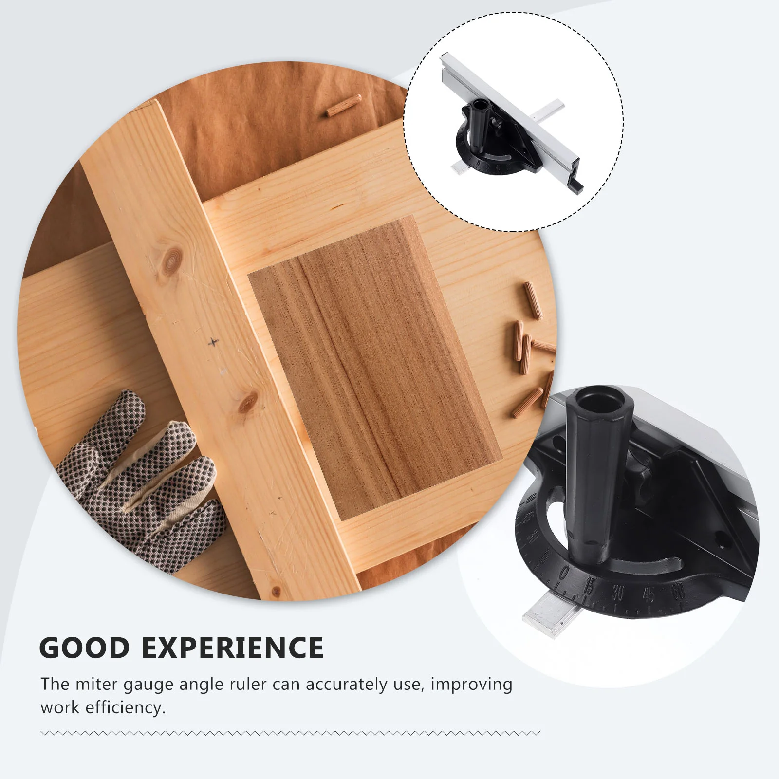 Portable Angle Ruler Woodworking DIY Accessories Guide Saw Push (push Ruler) Router Aluminum Alloy