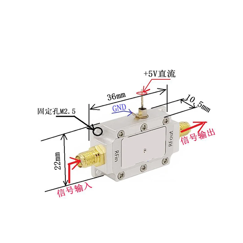 UHF Low Noise Amplifier RF Module RF Amplifier Power Amplifier 433MHz Amplifier