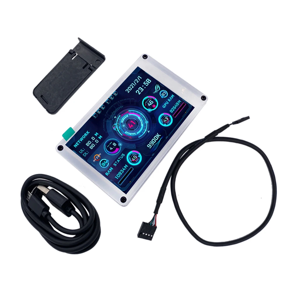 

Двойной USB компьютер контроль температуры CPU GPU RAM HDD DIY 3,5 - дюймовый IPS AIDA64 для малинового пирога