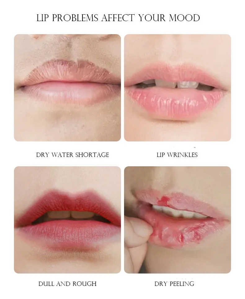 20pcs/box BIOAQUA Lips Moisturizing Collagen Lip Patch Masks Care Plumper Hydrating Exfoliator Anti-wrinkle Lips Mask Gel Pads