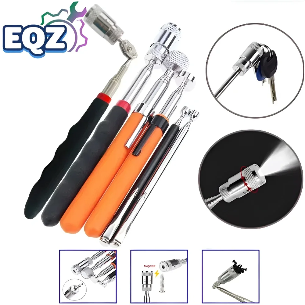 1Piece Mini Portable Telescopic Magnetic Magnet Pen Handy Tool Capacity for Picking Up Nut Bolt Extendable Pickup Rod Stick