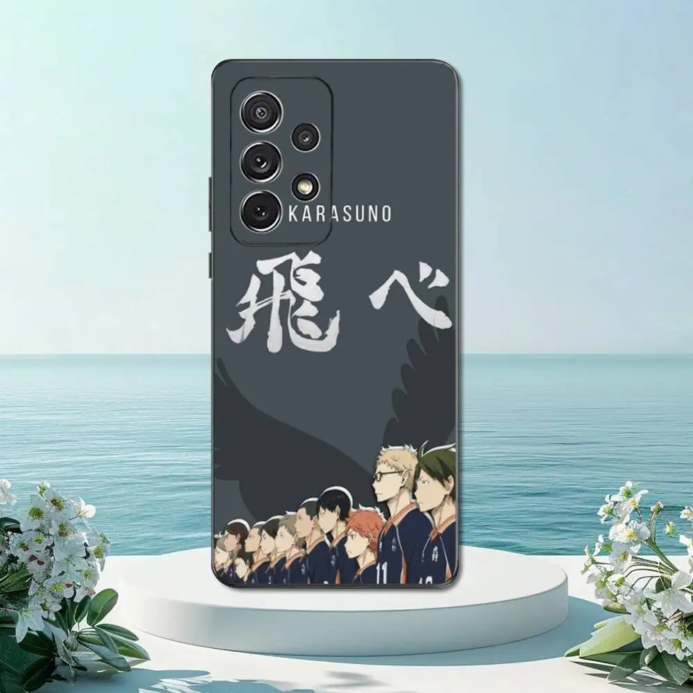 Funda de teléfono Cool h-haikyuus k-arasuno para Samsung S22,S21,S20,S10,S9,S25,S24,S23,Ultra,FE,Plus,Lite, funda negra de silicona suave