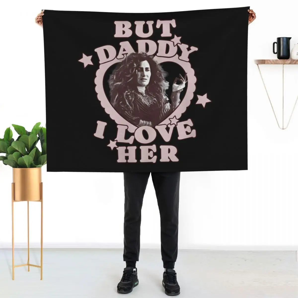 But daddy i love her Kathryn Hahn as Agatha Throw Blanket Sleeping Bag Sofa Hair Furry Soft Big Sofas Blankets
