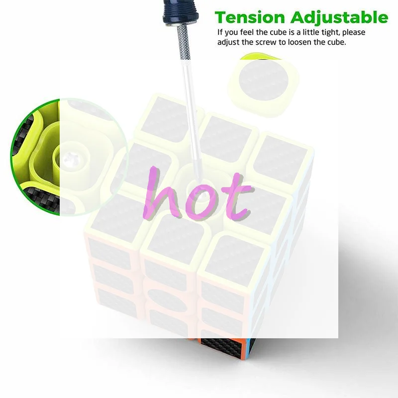TH 1pc new 3x3Cube Drifting Cube Magnetic Three-Level Smooth Children's Educational Toy Beginner's Gift