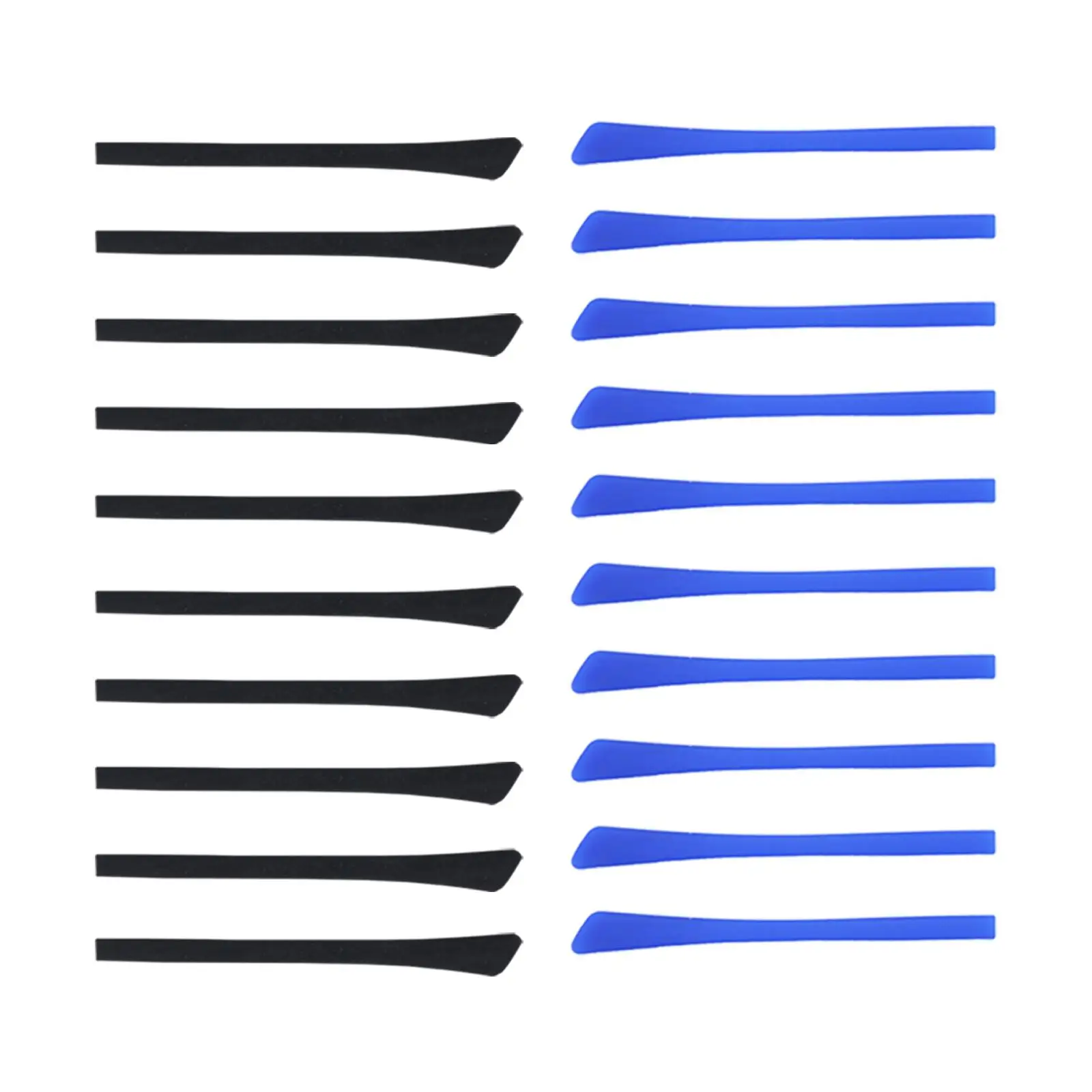 10x Silicone Eyeglass End Tips, Anti Slip Cushion Ear Sock Pieces Replacement Tips Comfort Soft for Thin Metal Eyeglass Legs