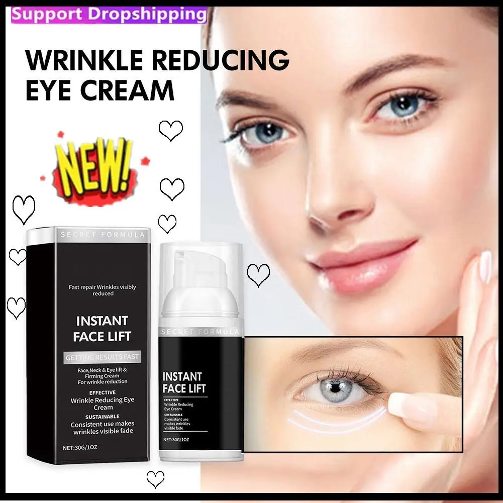 

Retinol Eye Cream Dark Circles Remover Eye Bag Repairing Puffiness Firmness Treatment Fade Fine Lines Whitening Under Eyes Serum