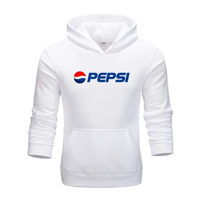 Pepsi Fashion Printed Pure Cotton Hooded Sweatshirt Harajuku Casual Sportswear Street Wear Suitable for Both Men and Women