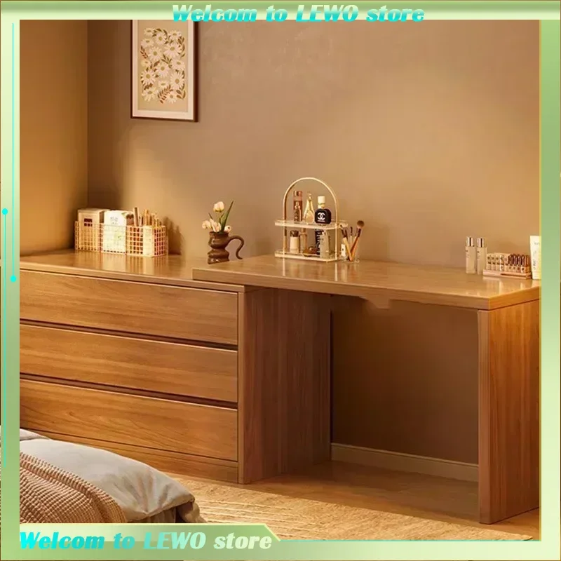 

Luxury Led Light Dressing Table Organizer Wood Mirror Storage Dressing Table Drawer European Tocadores De Maquillaje Furniture