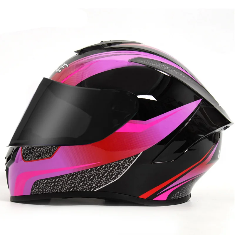 

Full Face Motorcycle Helmet for Women Men DOT Approved Motorbike Helmets Dark Lens Four Seasons Unisex Casco Moto Full Helmets